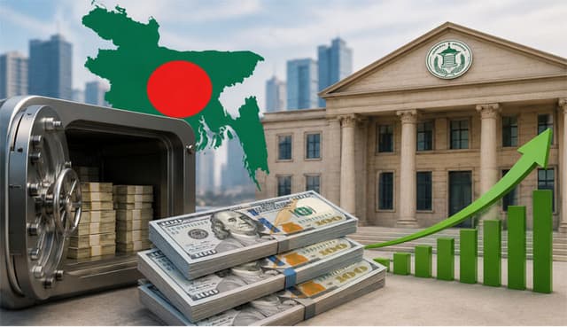 সাড়ে চার বছর পর ৩৬ বিলিয়ন ডলার ছাড়াল রিজার্ভ