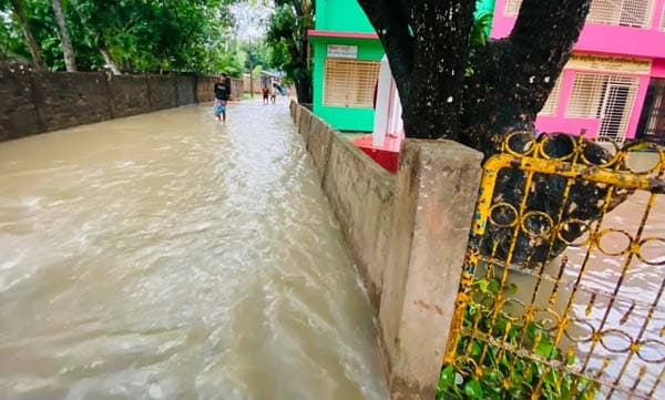 ১৬০ মিলিমিটার বৃষ্টিতে প্লাবিত শ্রীমঙ্গলের শতাধিক গ্রাম