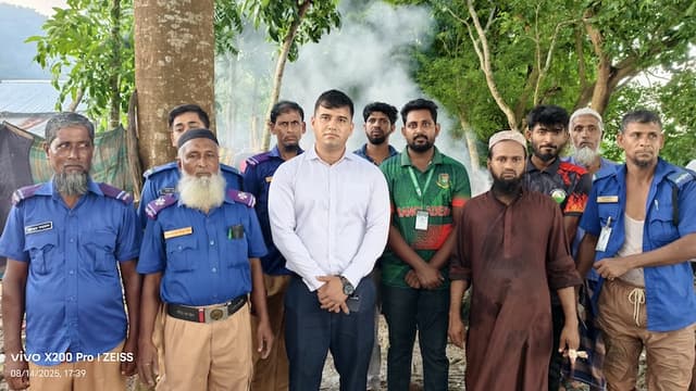 কলাপাড়ায় ১০ হাজার মিটার চায়না দুয়ারী জাল জব্দ ও ধ্বংস
