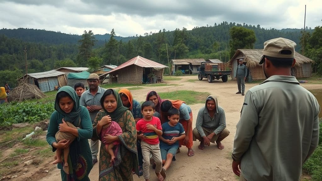 মিয়ানমারে দুই বিদ্রোহী গোষ্ঠীর সংঘর্ষ, শরণার্থীর ঢল মিজোরামে