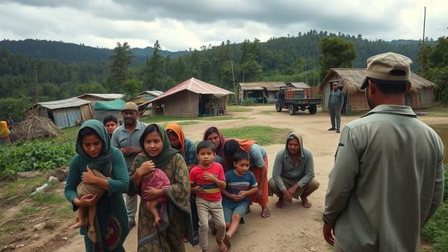 মিয়ানমারে দুই বিদ্রোহী গোষ্ঠীর সংঘর্ষ, শরণার্থীর ঢল মিজোরামে