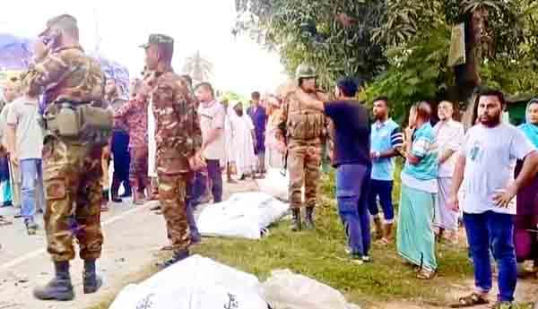 ঘোড়াঘাটে মর্মান্তিক সড়ক দুর্ঘটনায় সেনাসদস্যসহ নিহত ৫, পরিচয় সনাক্ত