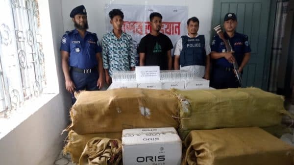 দীঘিনালায় বিদেশি সিগারেটের সফল অভিযান; গ্রেফতার ২