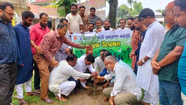 ভূরুঙ্গামারীতে বৃক্ষ রোপন কর্মসূচীর উদ্বোধন