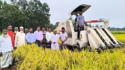 দেবীদ্বারে যান্ত্রিকীকরণে ধান চাষে সাফল্য, কৃষকের মুখে হাসি