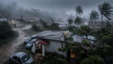 ঘণ্টায় ২৯০ কিলোমিটার বেগে যুক্তরাষ্ট্রে আঘাত হানল সুপার টাইফুন বাভি