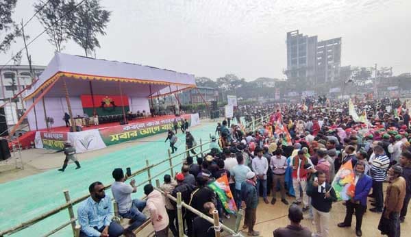 বেলস পার্কে বিএনপির নির্বাচনি জনজোয়ার, আসছেন তারেক রহমান