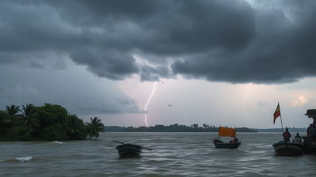 ১৩ জেলায় ঝড়ো হাওয়া ও বজ্রবৃষ্টির শঙ্কা