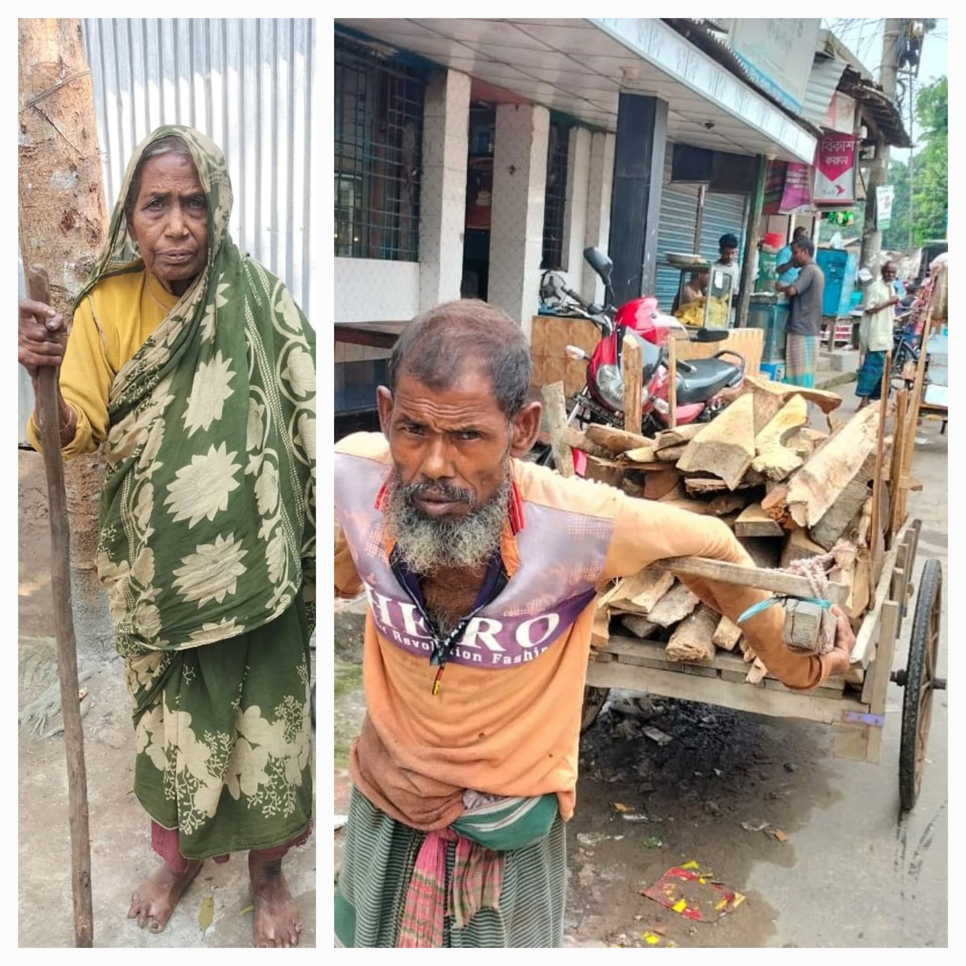 স্বাধীনতার ৫৫ বছর পরও ভিক্ষায় মুক্তিযোদ্ধার স্ত্রী, ঠেলাগাড়ি চালিয়ে দিন কাটে ছেলের