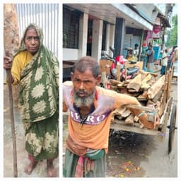 স্বাধীনতার ৫৫ বছর পরও ভিক্ষায় মুক্তিযোদ্ধার স্ত্রী, ঠেলাগাড়ি চালিয়ে দিন কাটে ছেলের