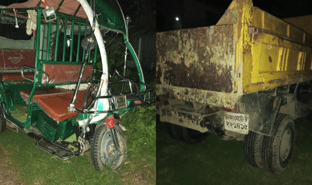 গোয়ালন্দে ট্রাকচাপায় প্রাণ গেল নারীর, আহত চার