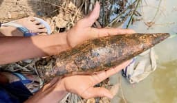 শ্রীমঙ্গলে ড্রেন খননের সময় বেরিয়ে এলো পরিত্যক্ত মর্টার শেল!