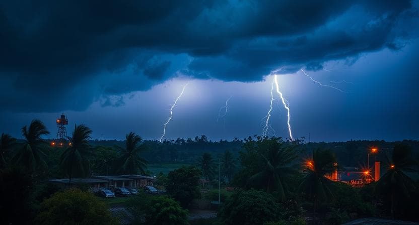 ঝড়ো হাওয়া ও বজ্রসহ বৃষ্টির শঙ্কা, ১০ জেলায় ১ নম্বর সংকেত