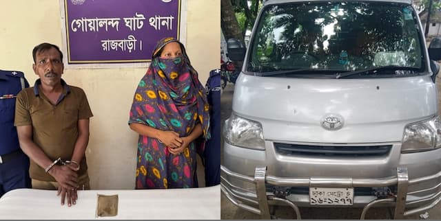 গোয়ালন্দে হেরোইনসহ চিহ্নিত স্বামী-স্ত্রী গ্রেফতার
