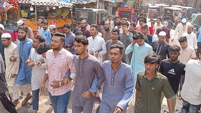 দেবীদ্বারে আওয়ামী লীগ নিষিদ্ধের দাবিতে উত্তাল বিক্ষোভ