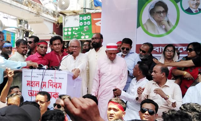 শ্রমিকের রক্তেই রচিত হয়েছে নতুন বিপ্লব: বরিশালে রিজভী