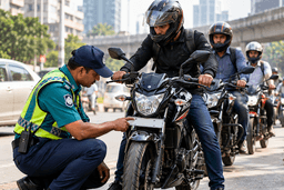১৫ নভেম্বরের মধ্যে মোটরসাইকেলের সামনে নম্বরপ্লেট লাগানোর নির্দেশ বিআরটিএর