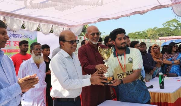 পিবিপ্রবির প্রথম আন্তঃবিভাগ ক্রিকেট টুর্নামেন্টে চ্যাম্পিয়ন মনোবিজ্ঞান বিভাগ
