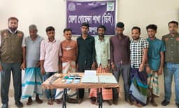নবাবগঞ্জে গাছ কেটে ডাকাতি, আন্তঃজেলা চক্রের আট সদস্য গ্রেপ্তার