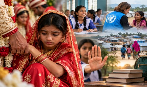 বাংলাদেশে প্রায় অর্ধেক তরুণীর বিয়ে ১৮ বছরের আগেই: ইউনিসেফ