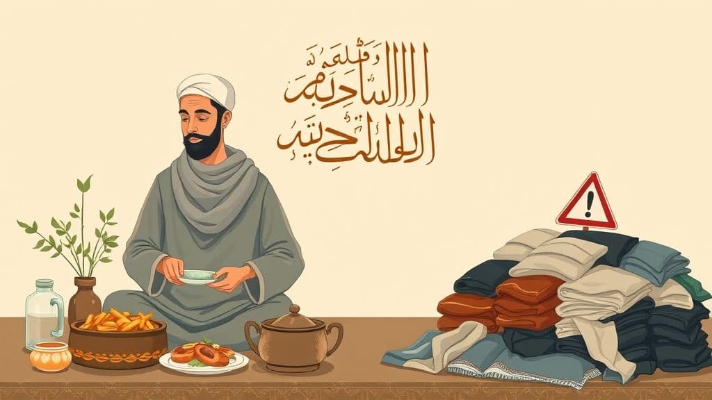 বস্ত্র ও খাদ্যে অপচয়: ইসলামের দৃষ্টিতে এক কঠিন গুনাহ