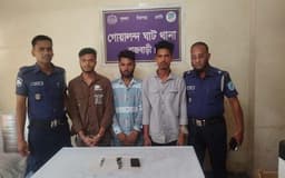 গোয়ালন্দে ডাকাতি প্রস্তুতিকালে গ্রেফতার ৩