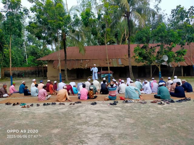 বিরামপুরে সৌদি সঙ্গে মিল রেখে ১৫ গ্রামের মানুষ ঈদ উদযাপন