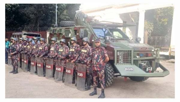 রাজধানীতে বিজিবি মোতায়েন, নিরাপত্তা জোরদার