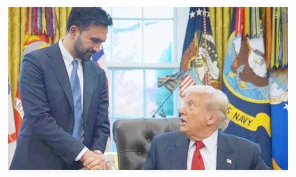 ট্রাম্প–মামদানি বৈঠক: শত্রুতা ভুলে ওভাল অফিসে ব্যতিক্রমী সমঝোতা