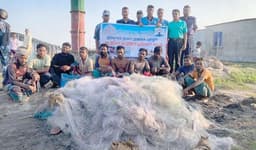রাজবাড়ীতে মা ইলিশ রক্ষায় অভিযান: ৪০ কেজি ইলিশ জব্দ, ১০ জেলে আটক