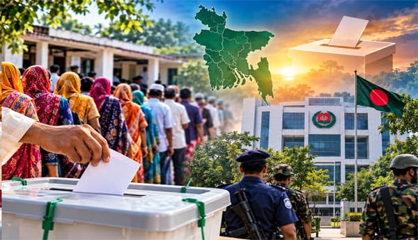 পাঁচ ধাপে সাড়ে চার হাজার ইউপি নির্বাচন, পেশিশক্তি ঠেকাতে কঠোর ইসি