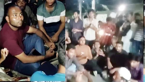বরিশালে থানা কম্পাউন্ডে ছাত্র-জনতার অবস্থান, কাজে ফিরেছে ইন্টার্ন চিকিৎসকরা