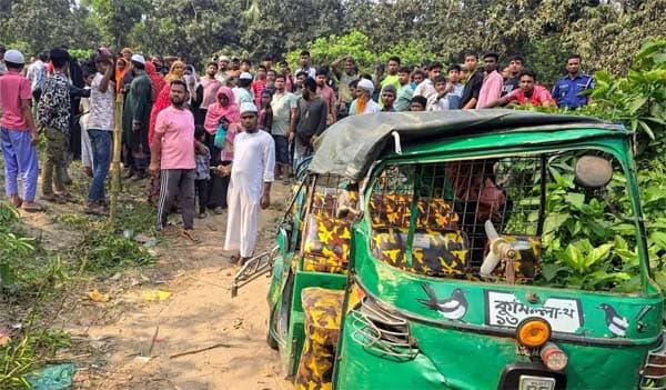 দেবীদ্বারে সড়ক দুর্ঘটনায় সিএনজি উল্টে প্রাণ গেল মা-ছেলের 