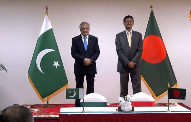 ৭১ সালের ইস্যু সমাধান হয়েছে, এগিয়ে যেতে হবে-ইসহাক দার