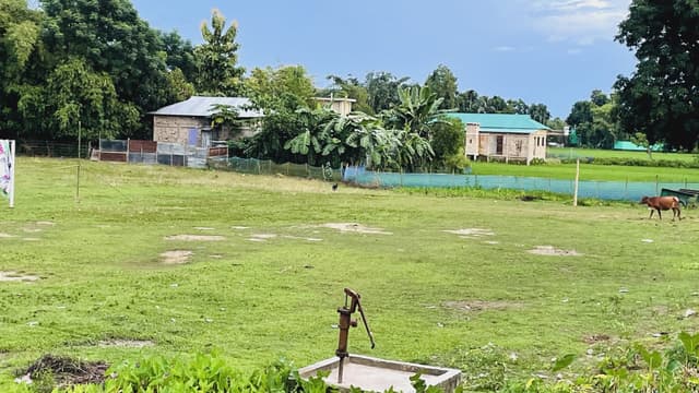 তেলিবিল সরকারি মাঠ দখলে, খেলার জায়গা সংকুচিত