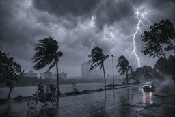 ৬০ কিলোমিটার বেগে ঝড়ের আসছে 