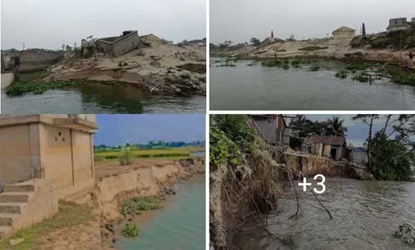 মেঘনার ভাঙনে সরাইলে বিলীন হাজারো স্বপ্ন