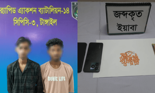  টাঙ্গাইলে ১৩২ পিস ইয়াবাসহ ২ মাদক ব্যবসায়ী গ্রেফতার
