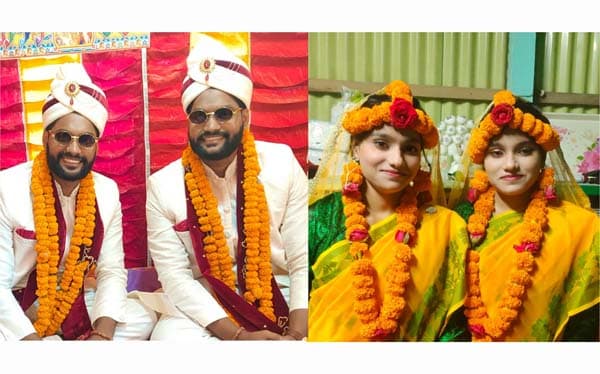 প্রবাসী যমজ ভাইয়ের সঙ্গে শিক্ষার্থী যমজ বোনের বিয়ে