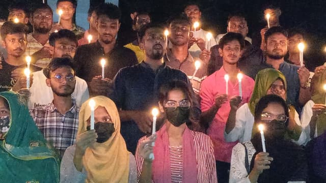 নওগাঁয় সাম্য হত্যার বিচার দাবিতে মিছিল ও সমাবেশ