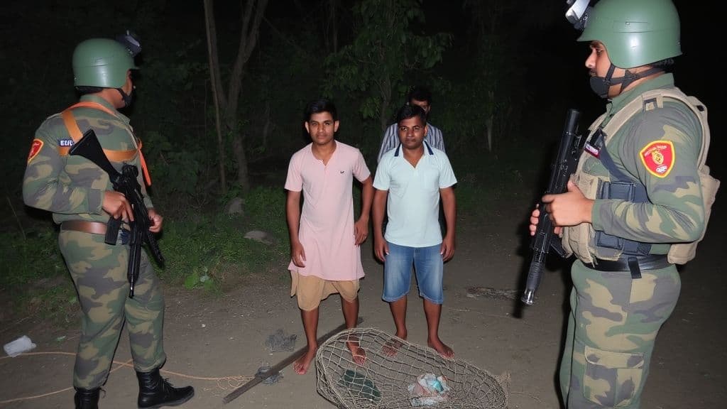 কুলাউড়া সীমান্তে মাছ ধরতে গিয়ে বিএসএফের হাতে আটক ৩ যুবক