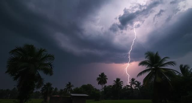 বজ্রবৃষ্টির আশঙ্কা, ৫ জেলায় ১ নম্বর সংকেত