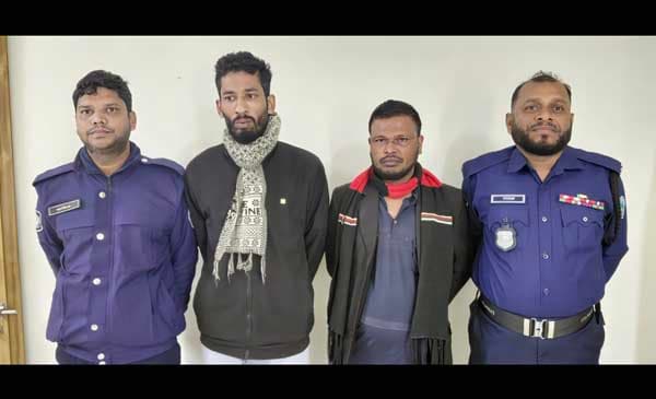 মানিকছড়িতে যুবককে গলা কেটে হত্যা চেষ্টা: দুই আসামি গ্রেফতার