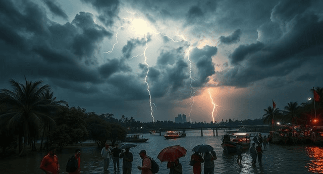 কিশোরগঞ্জে বজ্রপাতে ৩ স্কুল শিক্ষার্থীর মৃত্যু