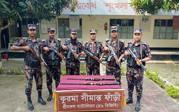 কমলগঞ্জে বিজিবির অভিযানে ২টি এক নলা বন্দুক উদ্ধার