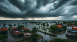 বঙ্গোপসাগরের নিম্নচাপ স্থলভাগে, ভারী বৃষ্টির সতর্কতা জারি