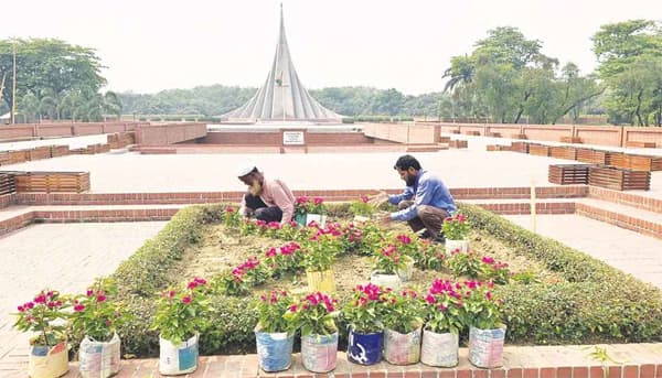 স্বাধীনতা দিবসে জাতীয় স্মৃতিসৌধে শ্রদ্ধা জানাতে প্রস্তুত জাতি