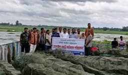 ঠাকুরগাঁও বুড়িরবাঁধে অভিযান: ৭০টি অবৈধ জাল জব্দ ও ধ্বংস