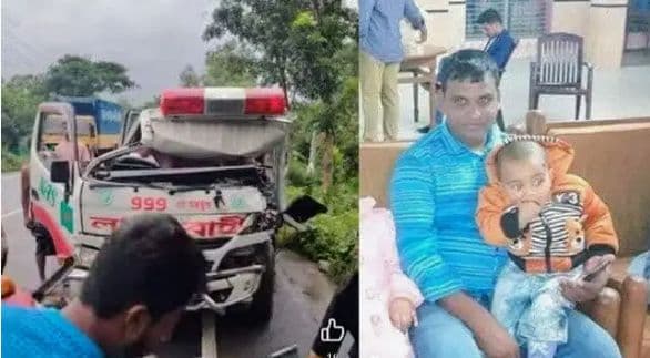 প্রবাসীর লাশ নিয়ে ফেরার পথে দুর্ঘটনায় দুইজনের মৃত্যু