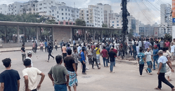 ১৯ জুলাইয়ের আন্দোলন ও কারফিউতে ঢাকা শহর যুদ্ধক্ষেত্রের রূপ নেয়